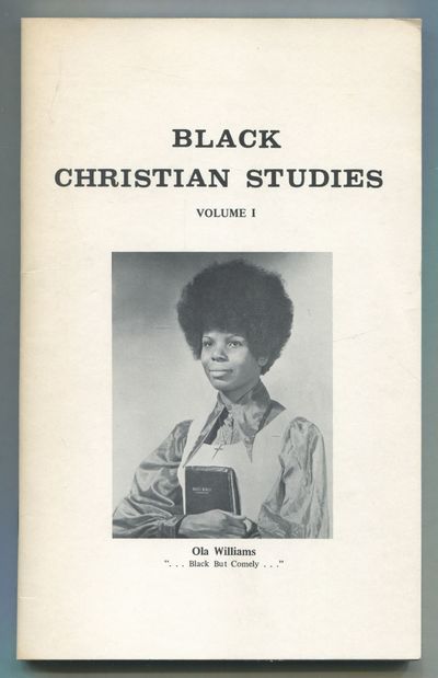 Black Christian Studies. Volume I.