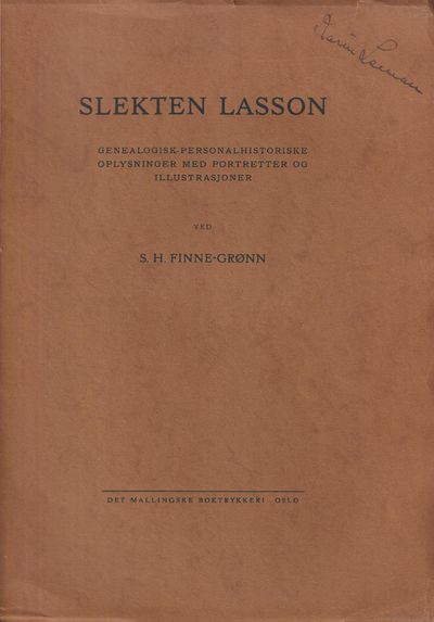 Slekten Lasson. Genealogisk-personalhistoriske…