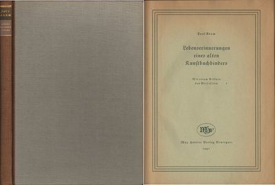 Lebenserinnerungen eines alten Kunstbuchbinders.…