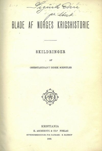 Blade af Norges krigshistorie. Skildringer af…