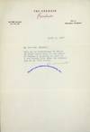 Critic Alexander Woollcott Thanks Author Perriton Maxwell For A Copy Of His Book, A Third Of Life