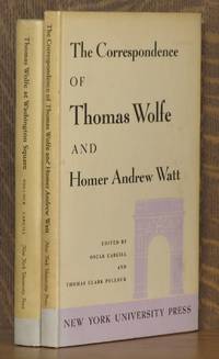 THOMAS WOLFE AT WASHINGTON SQUARE and THE CORRESPONDENCE OF THOMAS WOLFE AND HOMER ANDREW WATT by Thomas Wolfe
- Second printing; First edition
- 1954
- from Andre Strong Bookseller (SKU: 8722)