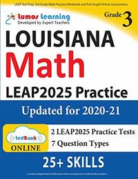 LEAP Test Prep: 3rd Grade Math Practice Workbook and Full-length Online Assessments: LEAP Study...