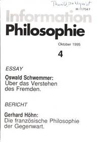 Information Philosophie 4. October 1995.