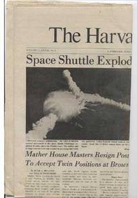 Harvard Crimson, Jan. 29, 1986, Challenger Explosion Issue de Harvard Crimson - 1986