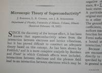 Microscopic Theory of Superconductivity