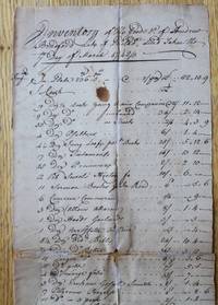 Inventory of the Goods &c of Andrew Bradford Late of Philada, decd Taken the 7th Day of March 1742/3”