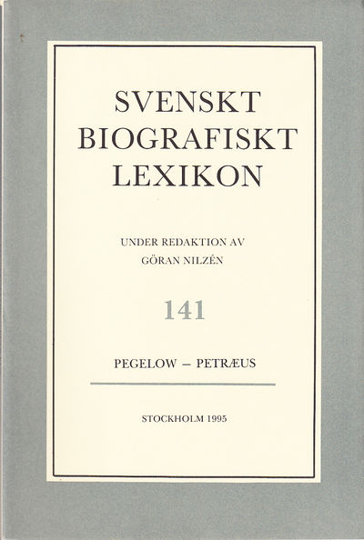 Svenskt Biografiskt Lexikon. Häfte 141 [=Band 29]…