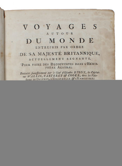 Voyages autour du Monde entrepris par Ordre de sa Majesté Britannique, actuellement regnante, Pour faire des Découvertes dans L'Hémisphère Austral. Exécutés successivement par le Chef d'Escadre Byron, les Capitaines Wallis, Carteret & Cook, dans... (photo 2)