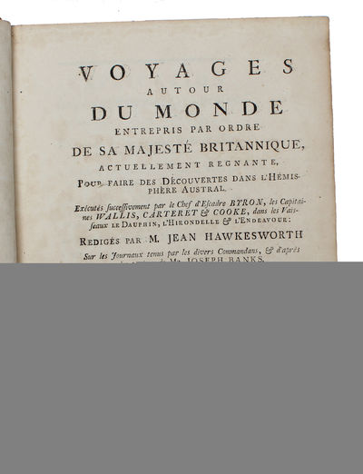 Voyages autour du Monde entrepris par Ordre de sa Majesté Britannique, actuellement regnante, Pour faire des Découvertes dans L'Hémisphère Austral. Exécutés successivement par le Chef d'Escadre Byron, les Capitaines Wallis, Carteret & Cook, dans... (photo 5)