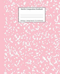 Marble Composition Notebook College Ruled: Pink Marble Notebooks, School Supplies, Notebooks for...