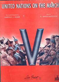 United Nations on the March 1946 Sheet Music Harold J. Rome D. Shostakovich