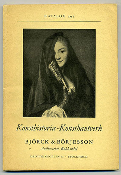 Björck & Börjesson. Katalog 397. Konsthistoria –…