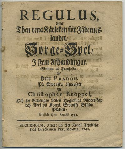 Regulus, eller then rena kärleken för…