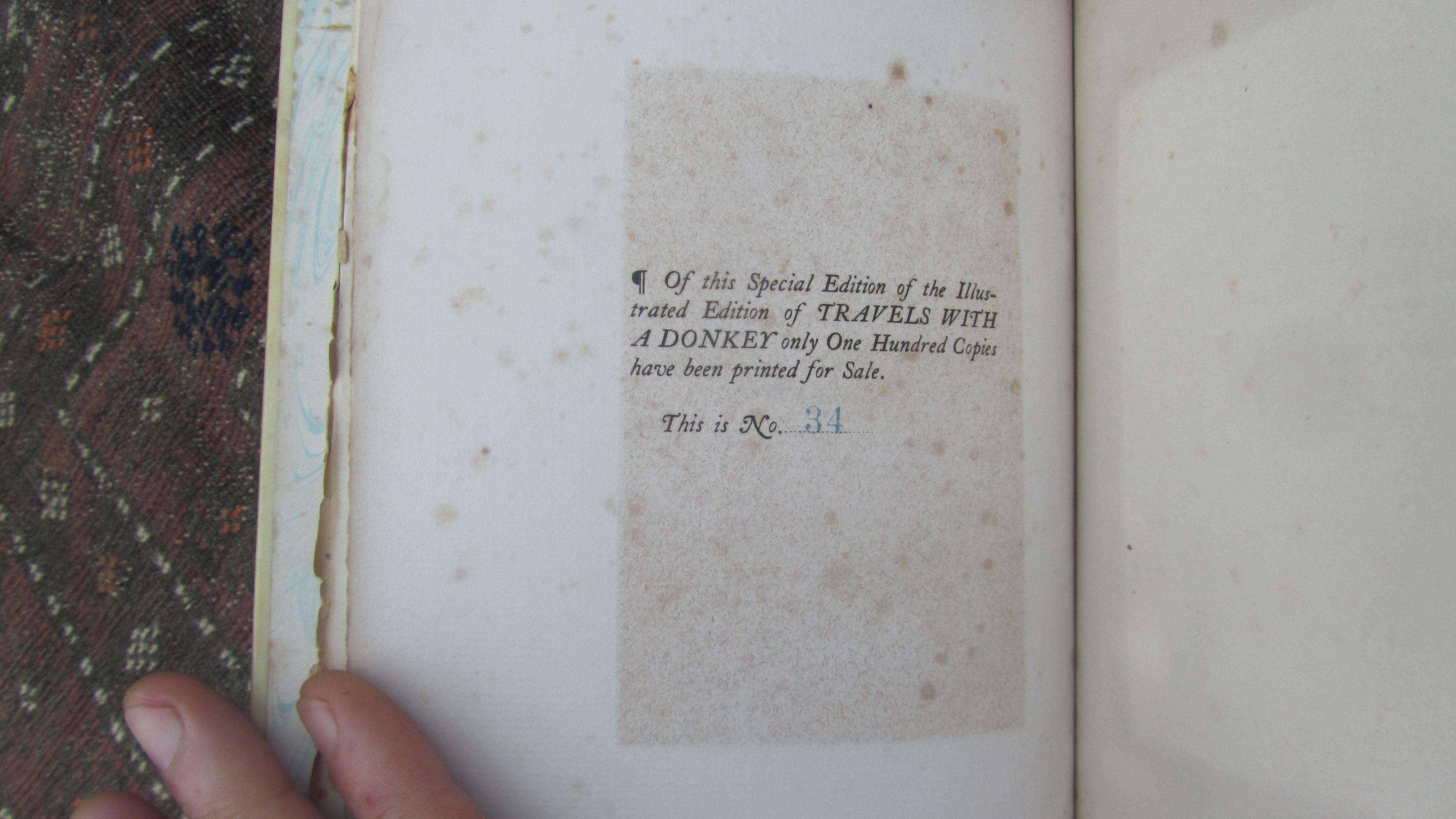 BIBLIO Travels with a donkey in the Cevennes by Robert Louis