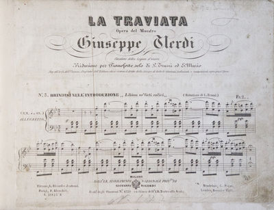 La Traviata... Riduzione per Pianoforte solo di L. Truzzi ed E. Muzio