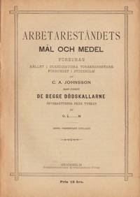 Arbetareståndets mål och medel. Föredrag hållet i…