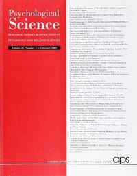 cover of Psychological Science (Volume 20, Number 2, February 2009)