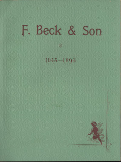 BOKBINDERIFIRMAN F. BECK & SON 1843-1893.
