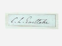 Cut signature for Royal Academy director, artist and writer, Charles Lock Eastlake (1793-1865)