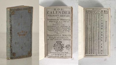 Hof-calender för skott-året 1768. Til Stockholms…