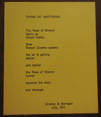 cover of Think Of Anything (Broadside Card)
