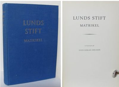 Lunds stifts matrikel. Utgiven av Sven Håkan…