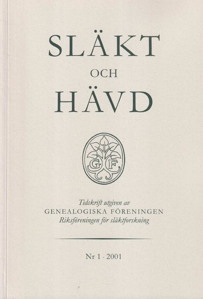 Släkt och Hävd 2001:1-4.