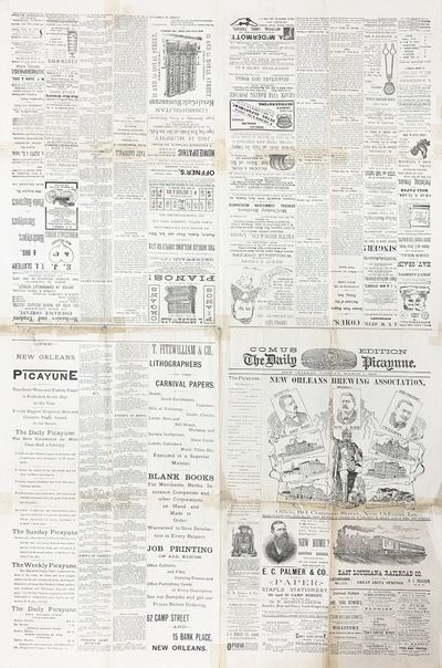 Uncut 1890s Panorama -- Carnival...; (photo 1)
