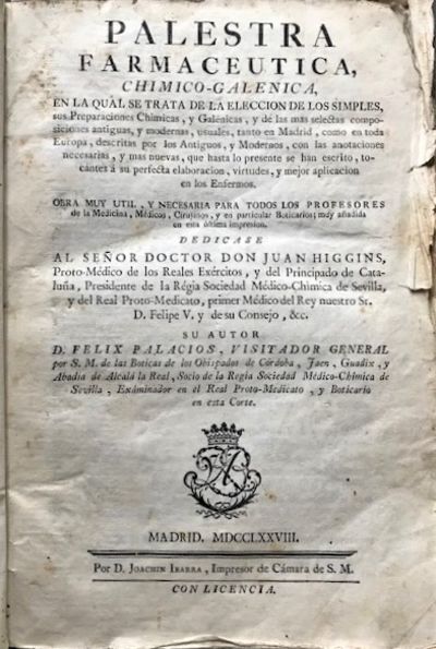 Palestra Farmaceutica, Chimico-Galenica ....