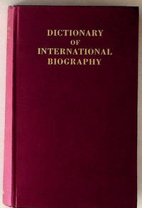 Dictionary of International Biography 1967-1968, Fourth Edition