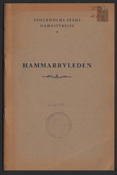 HAMMARBYLEDEN.