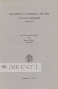 ON THE ART OF THE BOOK by James Guthrie - 1952 - from Oak Knoll Books/Oak Knoll Press (SKU: 101824)