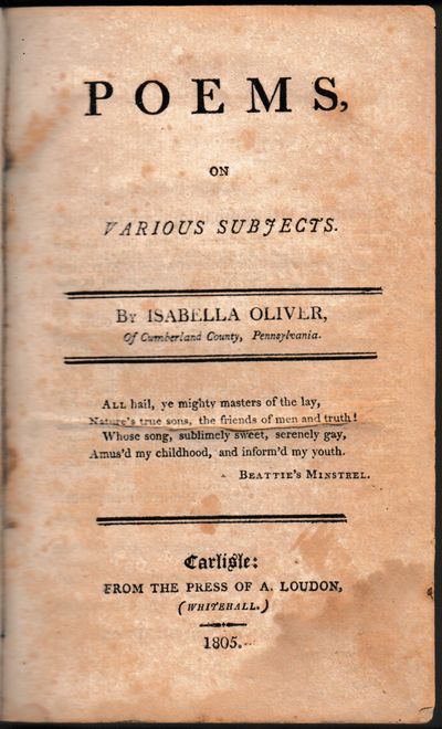 Poems, on Various Subjects