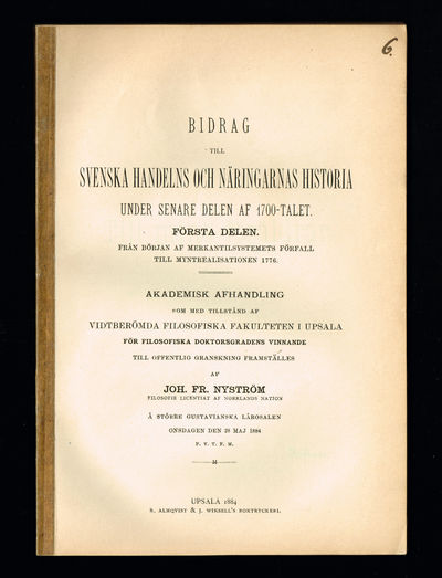 Bidrag till svenska handelns och näringarnas…