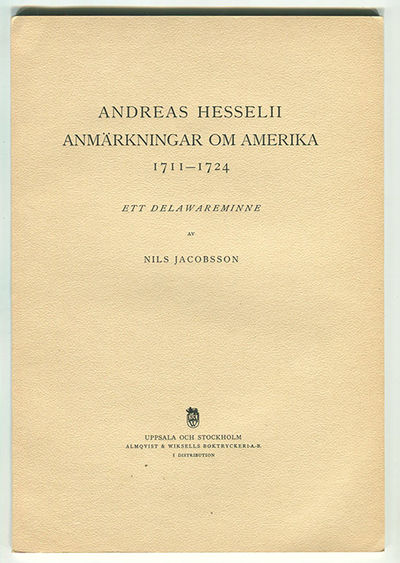 Andreas Hesselii anmärkningar om Amerika…