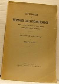 Studier i Herders religionsfilosofi. Med särskild…