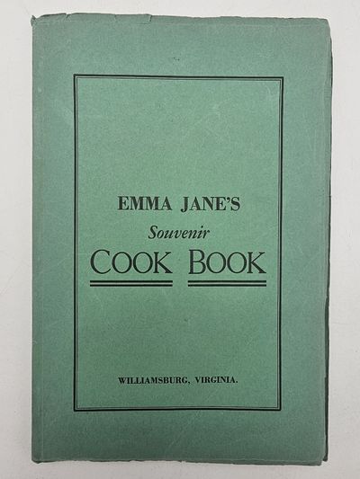 Williamsburg.: Privately printed., 1937. 1st Edition.. Green printed stiff wraps.. Very good plus, t...