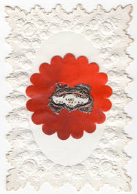 Name The Happy Day" -- Bright White Rose-themed 16mo Valentine with Silver Scrap