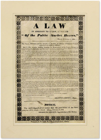 A Law in Addition to a Law, Entitled "Of the Public Market Houses."..