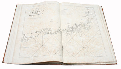 The Sea-Coasts of France, from Calais to Bayone. Described in Fifteen Large Charts. Surveyed and Printed by the order of the French King. From the Original, done at Paris, and the Remarks Explained in English, and Published for the Use of His Majesty'... (photo 4)