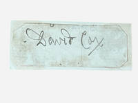 Cut signature for Birmingham School landscape painter, David Cox (1783-1859)