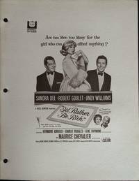 I'd Rather Be Rich Campaign Sheet 1964 Sandra Dee, Robert Goulet