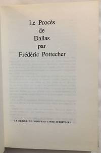 image of Le procès de dallas (édition originale)