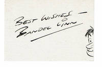 An AUTOGRAPH NOTE SIGNED by the AMERICAN CARTOONIST BANDEL LINN penciled by the cartoonist at the bottom of a typed letter requesting one of his sketches together with a CARD SIGNED by him with his sentiments above an ORIGINAL SKETCH.