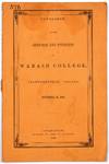 Catalogue of the Officers and Students in Wabash College, Crawfordsville, Indiana, November 10, 1848