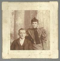 CABINET CARD OF YOUNG COUPLE GOODWIN'S STUDIO, PROVIDENCE, RHODE ISLAND