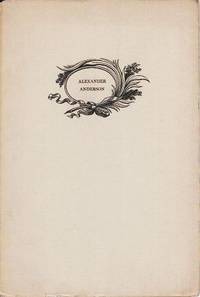 cover of ALEXANDER ANDERSON: HIS TRIBUTE TO THE WOOD-ENGRAVING OF THOMAS BEWICK
