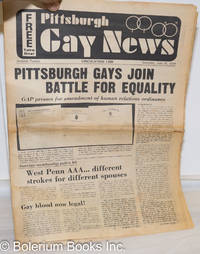 image of Pittsburgh Gay News: for the Pittsburgh area gay community; #12, Saturday, July 20, 1974: Pittsburgh Gays Join Battle for Gay Equality