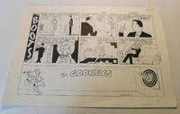 image of "BOOTS": Rodney works on his memory. ORIGINAL SUNDAY COMIC STRIP ART by LES CARROLL, with his "The Gooneys" companion strip.